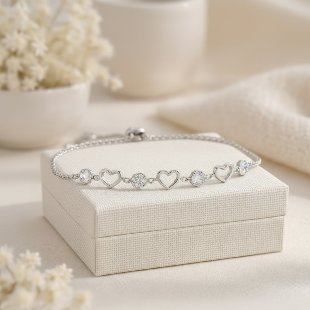 Bracciale in acciaio inossidabile color argento