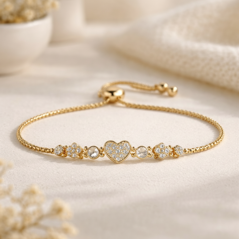 Bracciale in acciaio inossidabile dorato