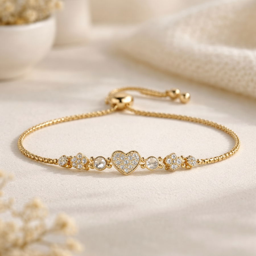 Bracciale in acciaio inossidabile dorato