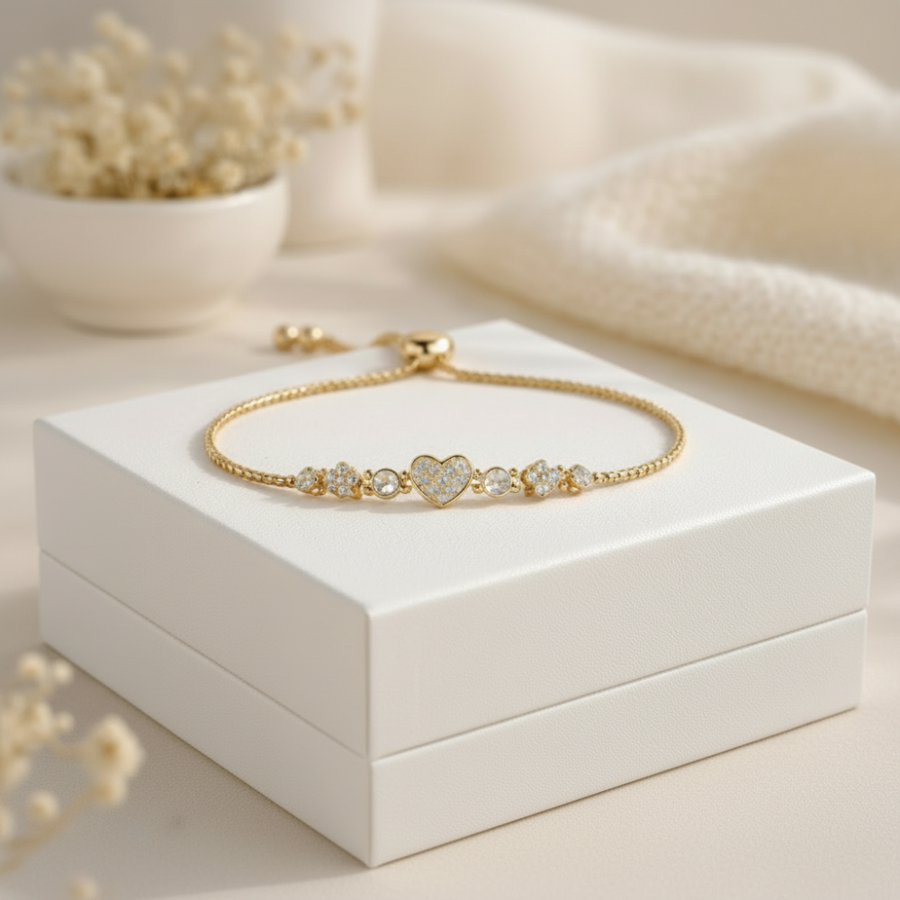 Bracciale in acciaio inossidabile dorato