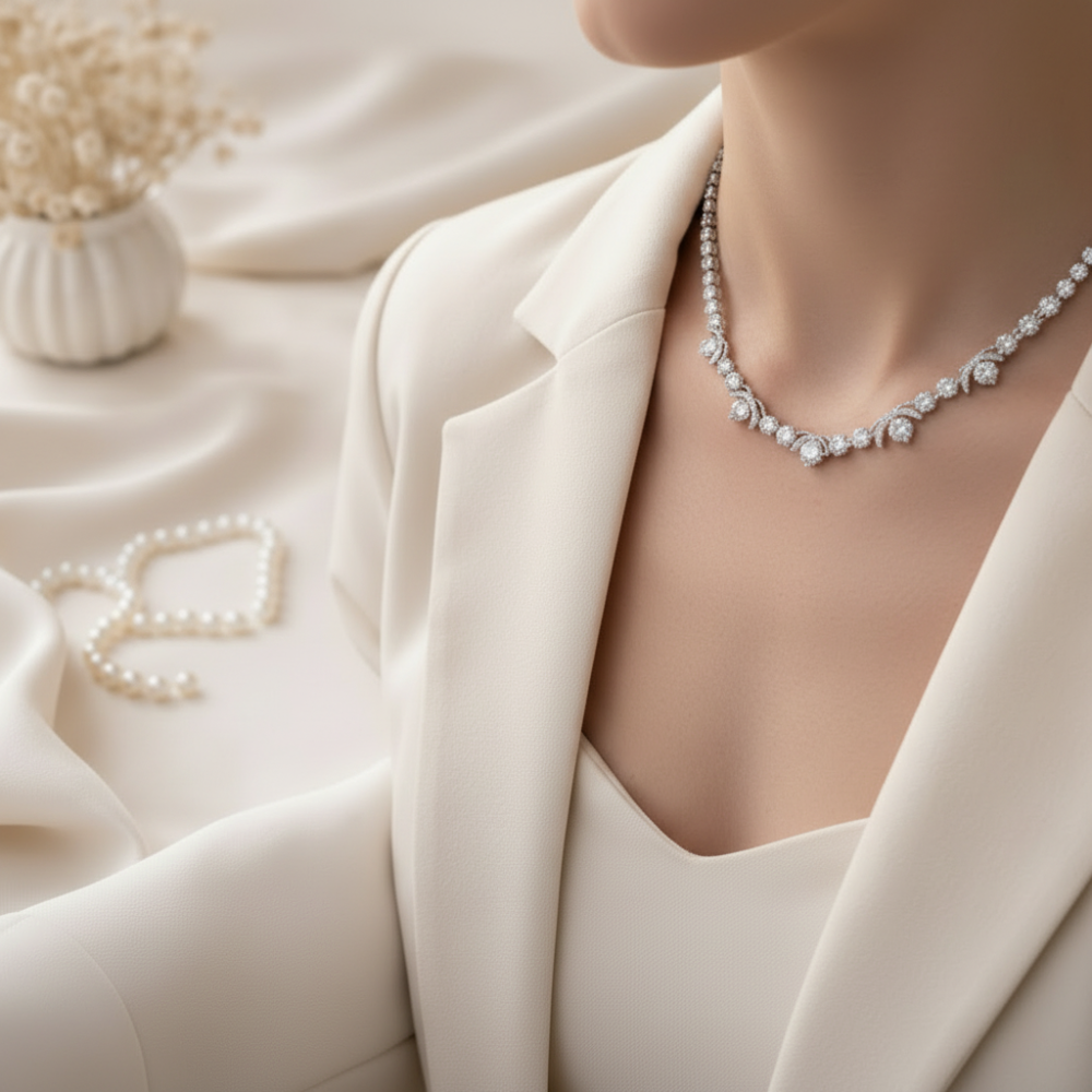 Collana in lega d'argento