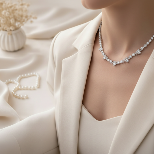 Collana in lega d'argento